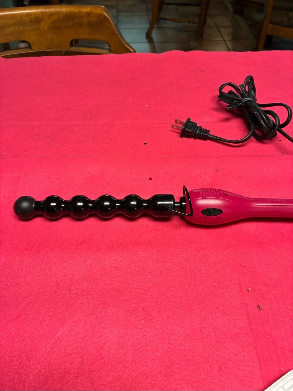 Revlon Pink Mini Curling Wand with Black Cord